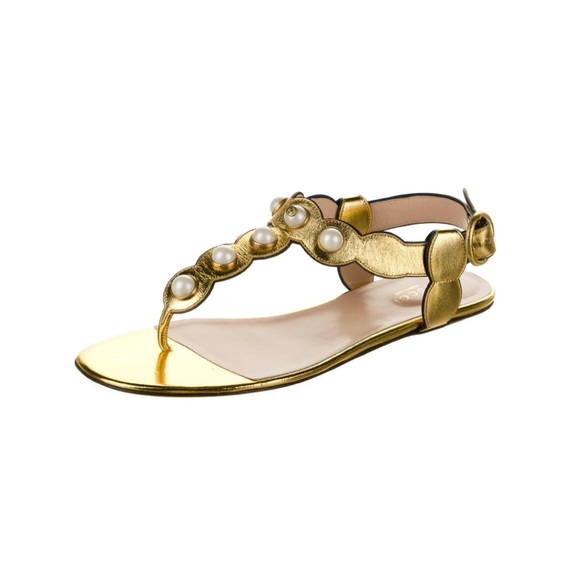 Gucci Willow T-Strap Sandals - Picture 3 of 5